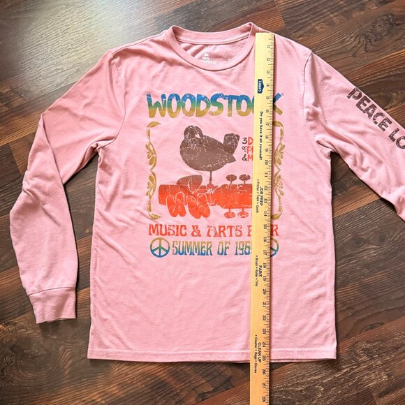 Woodstock Long-Sleeve T-Shirt - Pink - Unisex - Size S - Picture 6 of 7